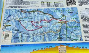 Trasa narciarska na Turbacz z Obidowej. Szlak biegnie przez malownicze tereny Gorców.