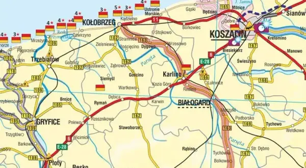 Mielno ile km? Sprawdź odległości do najbliższych miejscowości