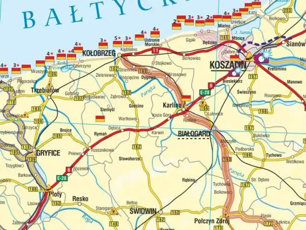 Mielno ile km? Sprawdź odległości do najbliższych miejscowości